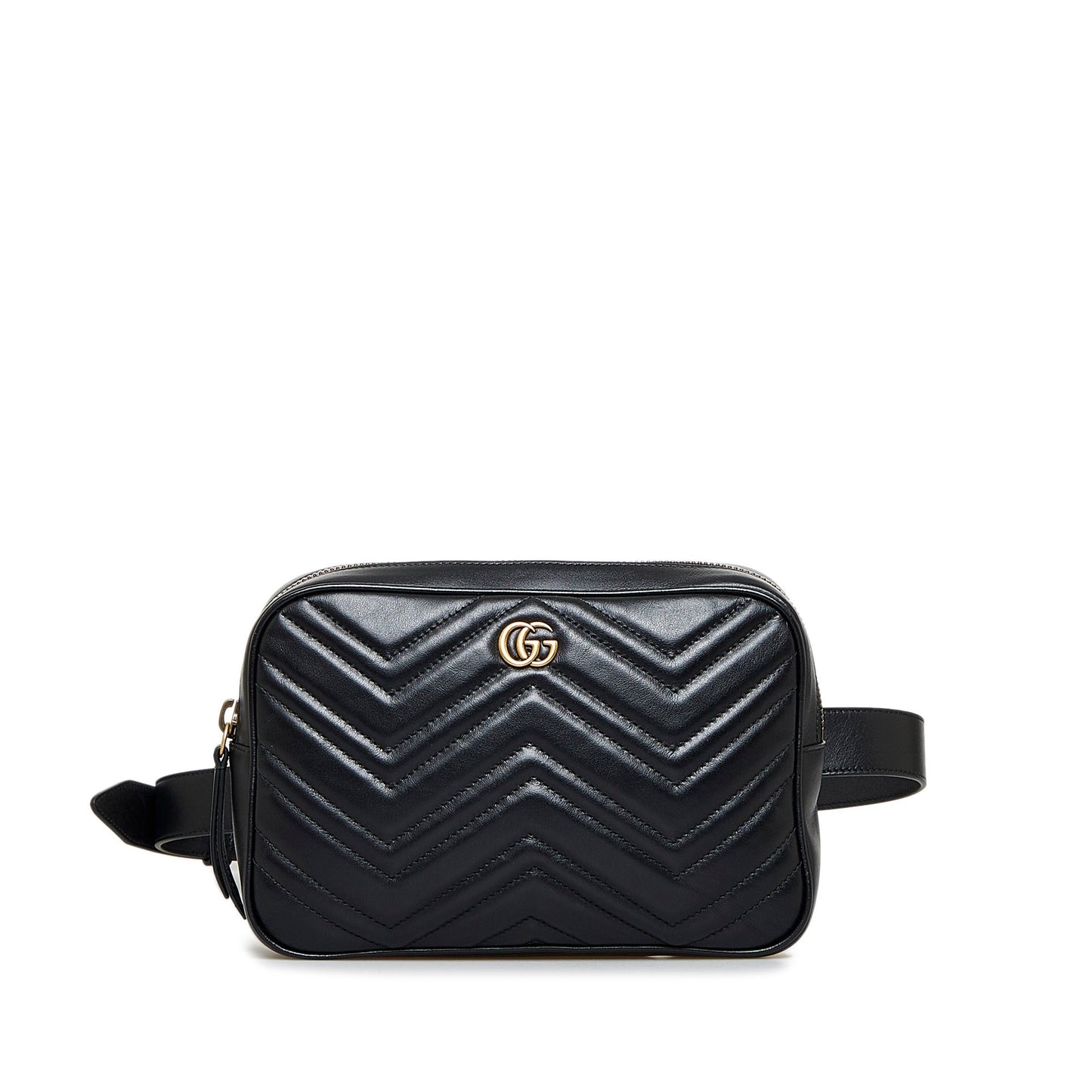 Gucci GG Marmont Square Belt Bag Black MatelassÃƒÆ’Ã‚Â©