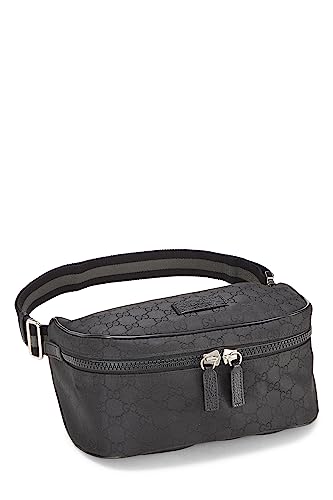 Gucci,  Black Original GG Nylon Waist Pouch, Black