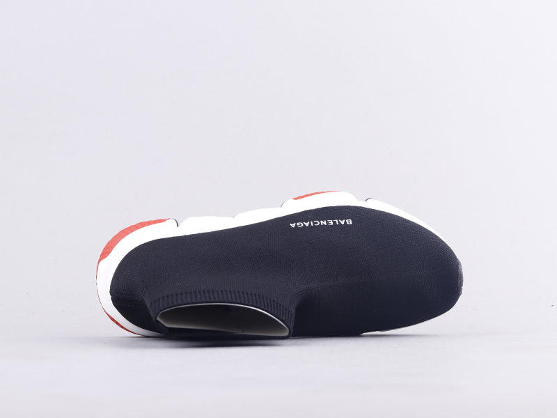 GLM - Bla Socks And Shoes Black And White Red Sneaker