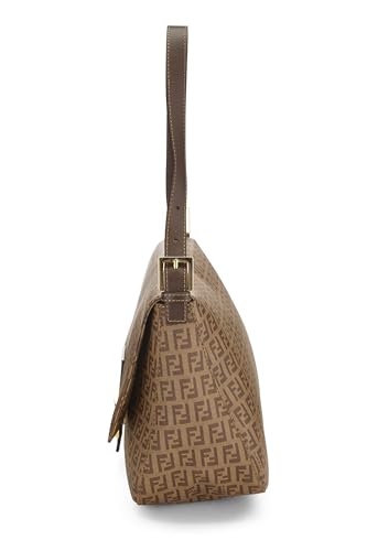 Fendi,  Brown Zucchino Coated Canvas Mama, Brown