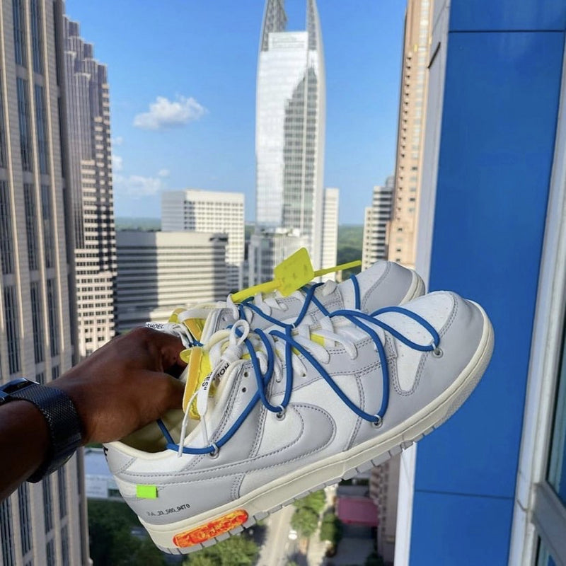 GLM - OW x Dunk (NO.10) blue shoelace yellow buckle