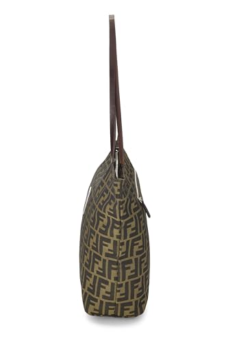 Fendi,  Brown Zucca Nylon Tote, Brown