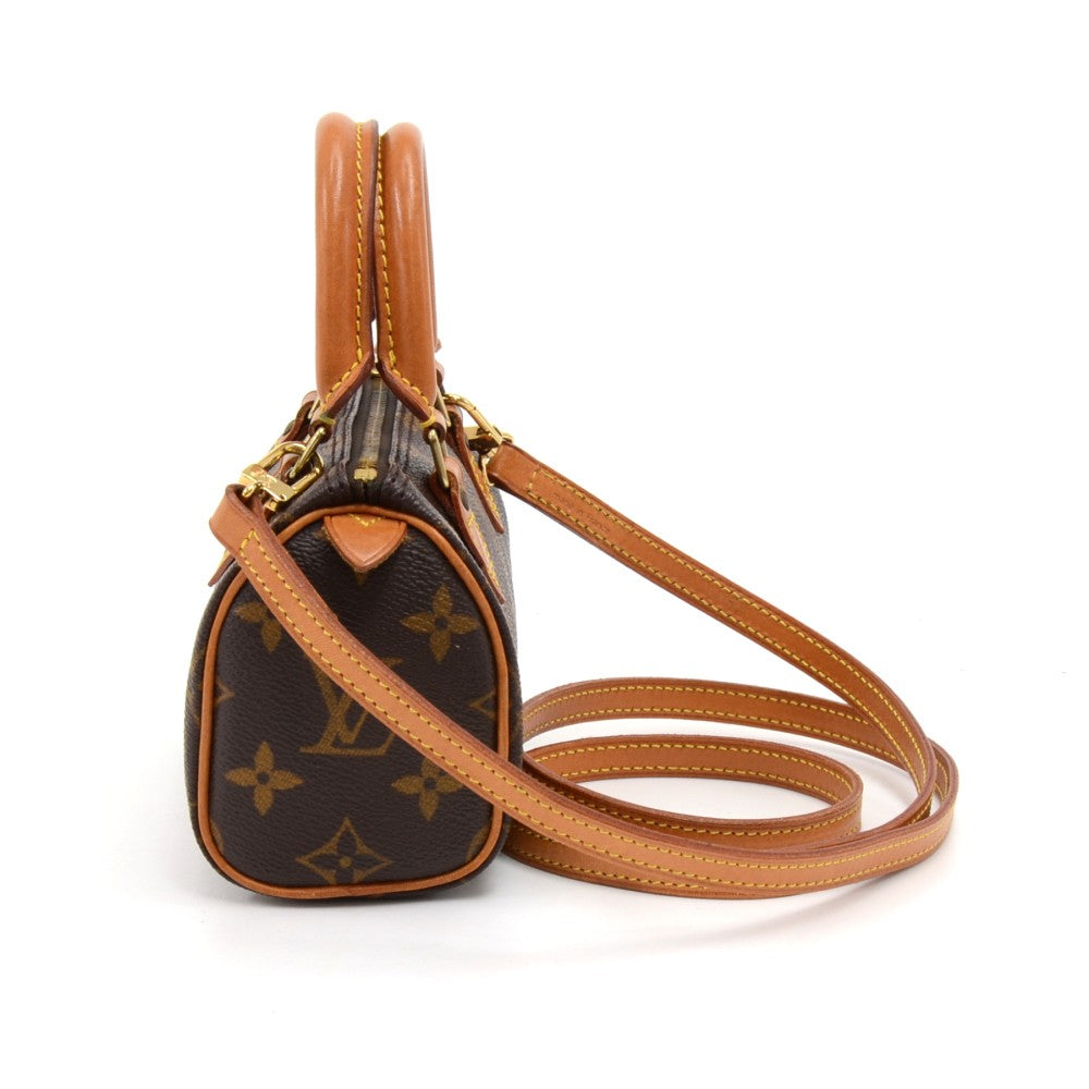 Louis Vuitto Speedy Sac HL Monogram Canvas Mini Handbag with Strap