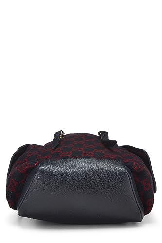 Gucci,  Navy & Red Original GG Wool Backpack, Multi