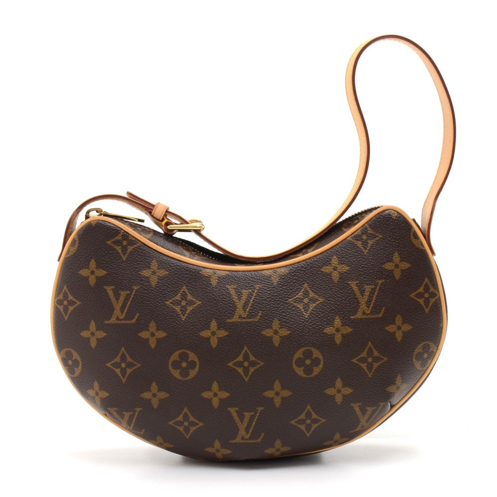 Louis Vuitto Pochette Croissant Monogram Canvas Handbag