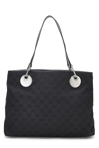 Gucci,  Black GG Canvas Eclipse Tote, Black