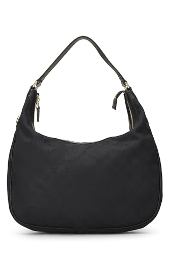 Gucci,  Black GG Canvas Charmy Hobo, Black