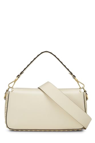 Fendi,  Beige Selleria Convertible Baguette Medium, Beige