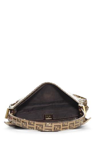 Fendi,  Brown Zucchino Vinyl Baguette, Brown