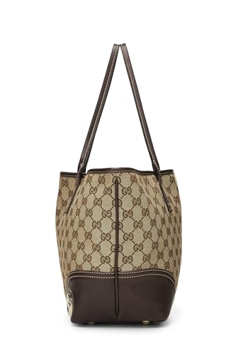 Gucci,  Brown Original GG Canvas Britt Tote, Brown