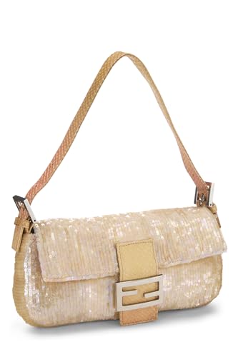 Fendi,  Pink Sequin Baguette, Pink