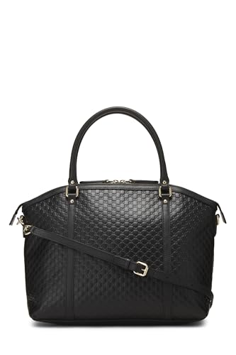 Gucci,  Black Microguccissima Nice Dome Bag Large, Black