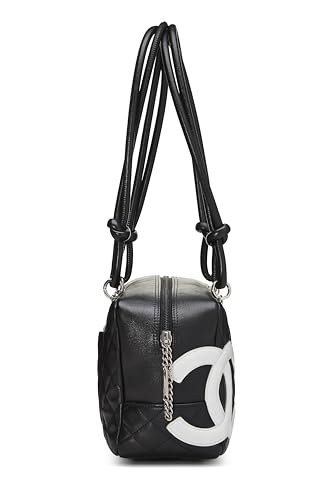 Chanel,  Black Calfskin Cambon Ligne Bowler, Black