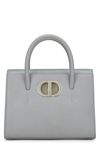 Dior,  Grey Grained Calfskin St HonorÃƒÆ’Ã‚Â© Tote Medium, Blue