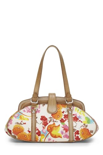 Dior,  Multicolor Floral Canvas Handbag, Multi