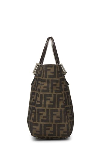 Fendi,  Brown Zucca Canvas Handbag Small, Brown