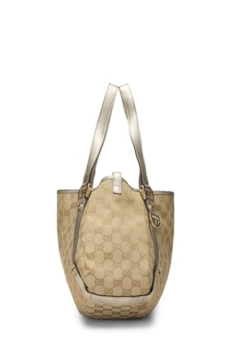 Gucci,  Gold Original GG Canvas Abbey Tote, Gold
