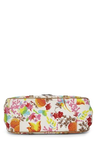 Dior,  Multicolor Floral Canvas Handbag, Multi