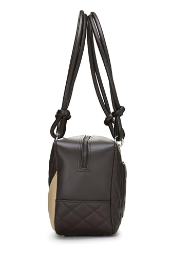 Chanel,  Brown Calfskin Cambon Ligne Bowler, Brown