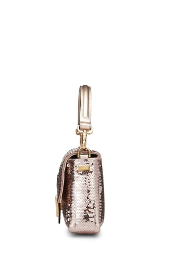 Fendi,  Pink Sequin Convertible Baguette Medium, Pink