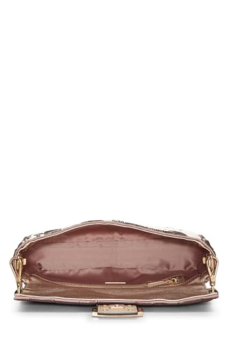Fendi,  Pink Sequin Convertible Baguette Medium, Pink