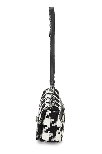 Dior,  Multicolor Houndstooth Canvas Caro Bag Small, Black