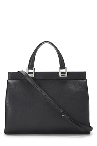 Gucci,  Black Leather Zumi Top Handle Bag Medium, Black