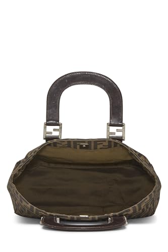 Fendi,  Brown Zucca Canvas Handbag Small, Brown