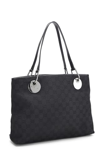 Gucci,  Black GG Canvas Eclipse Tote, Black