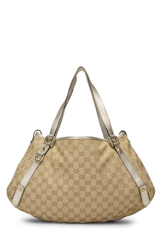 Gucci,  Gold Original GG Canvas Abbey Tote, Gold