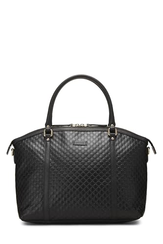 Gucci,  Black Microguccissima Nice Dome Bag Large, Black