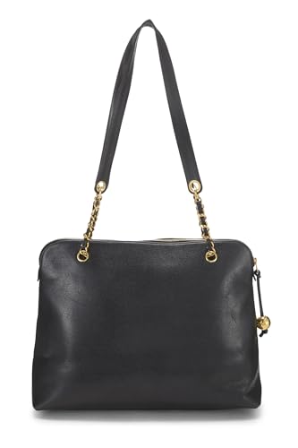 Chanel,  Black Caviar 'CC' Tote Large, Black