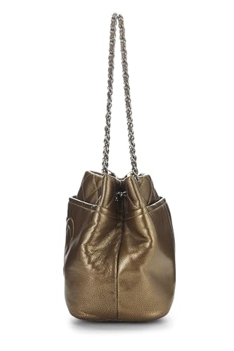 Chanel,  Gold Caviar Timeless 'CC' Soft Shopper Medium, Gold