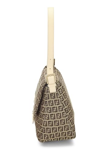 Fendi,  White Zucchino Canvas Mama, White