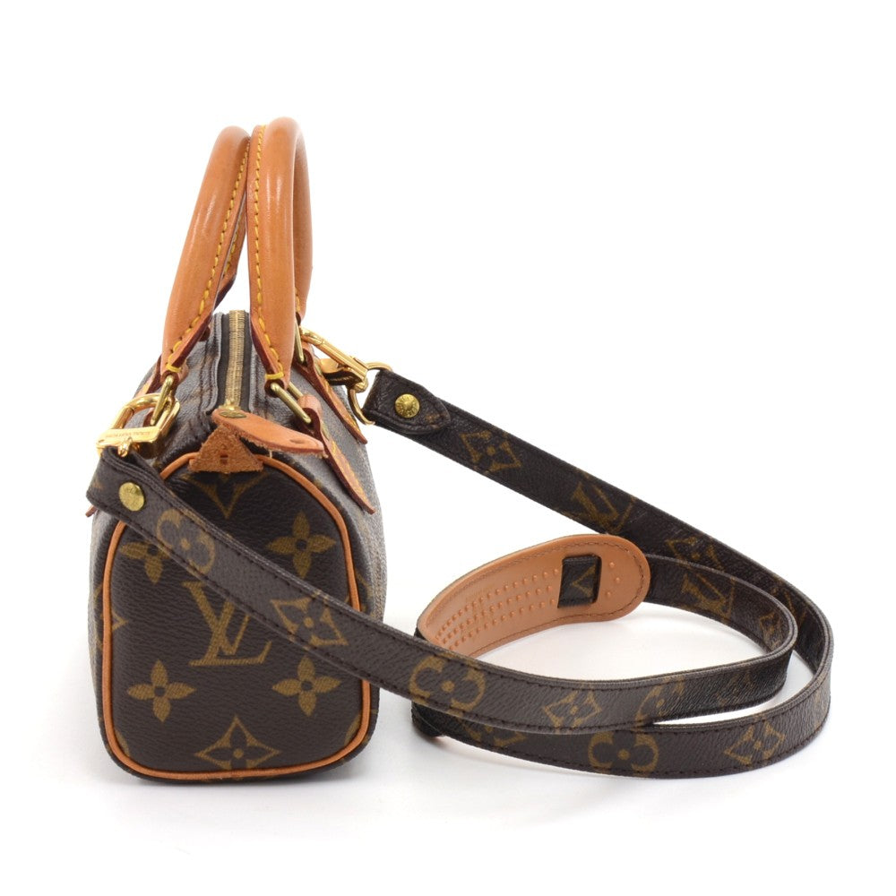 Louis Vuitto Mini Speedy Sac HL Monogram Canvas Handbag with Strap