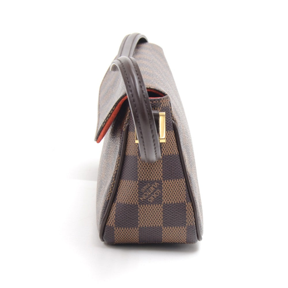 Louis Vuitto Recoleta Damier Ebene Canvas Handbag