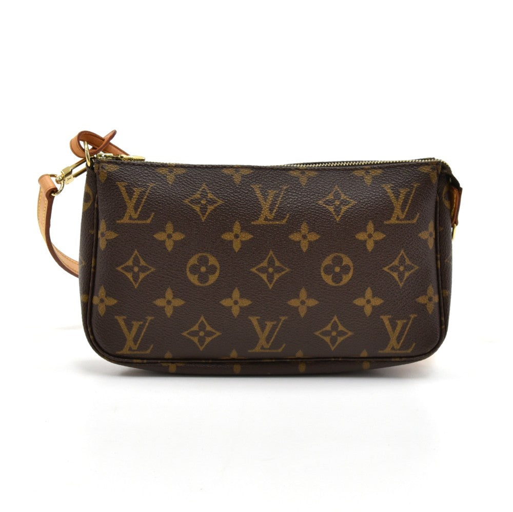 Louis Vuitto Pochette Accessoires Monogram Canvas Bag with Strap