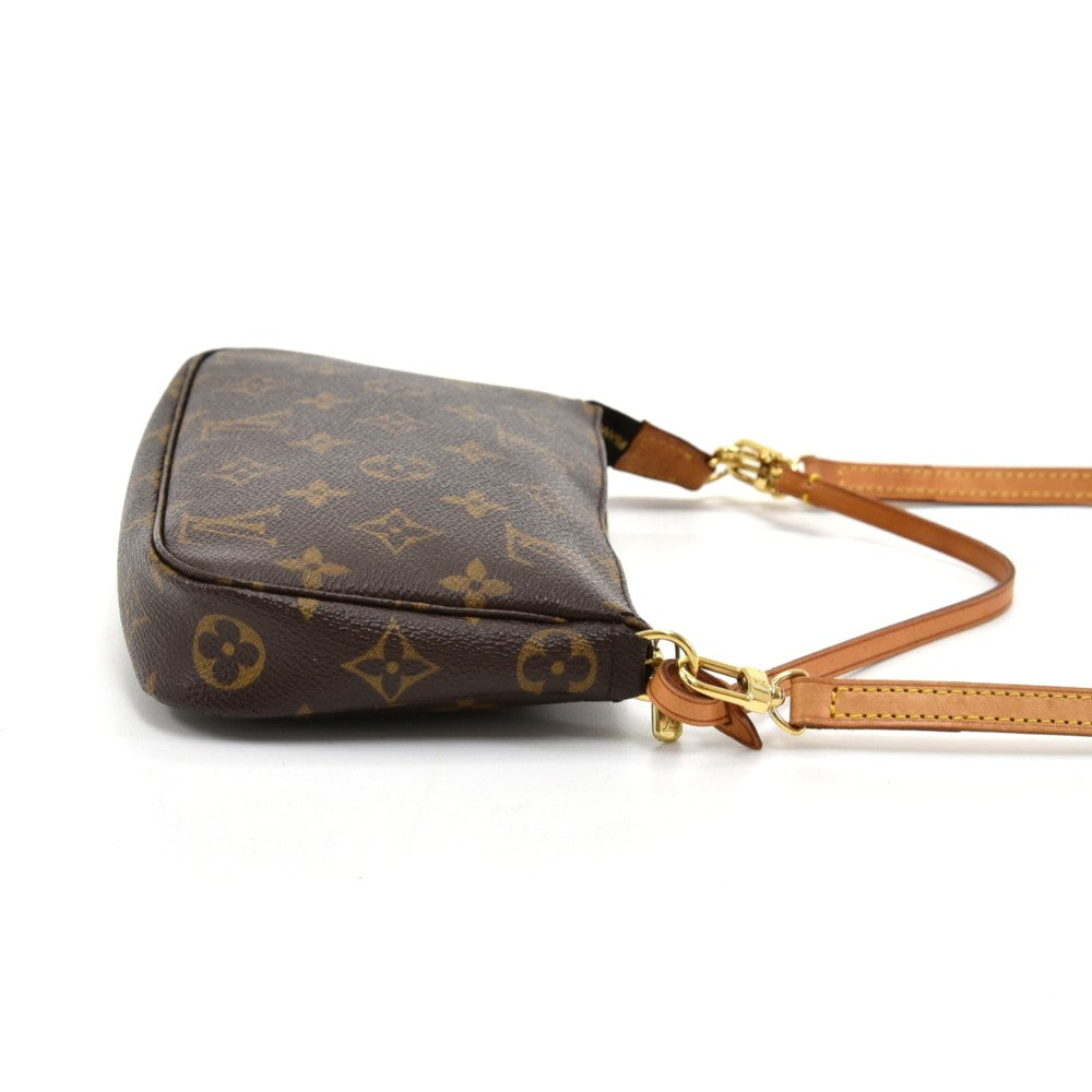 Louis Vuitto Pochette Accessoires Monogram Canvas Bag with Strap