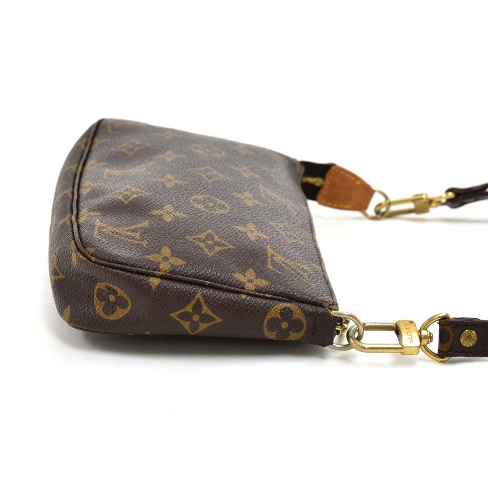 Louis Vuitto Pochette Accessoires Monogram Canvas Bag with Canvas Strap