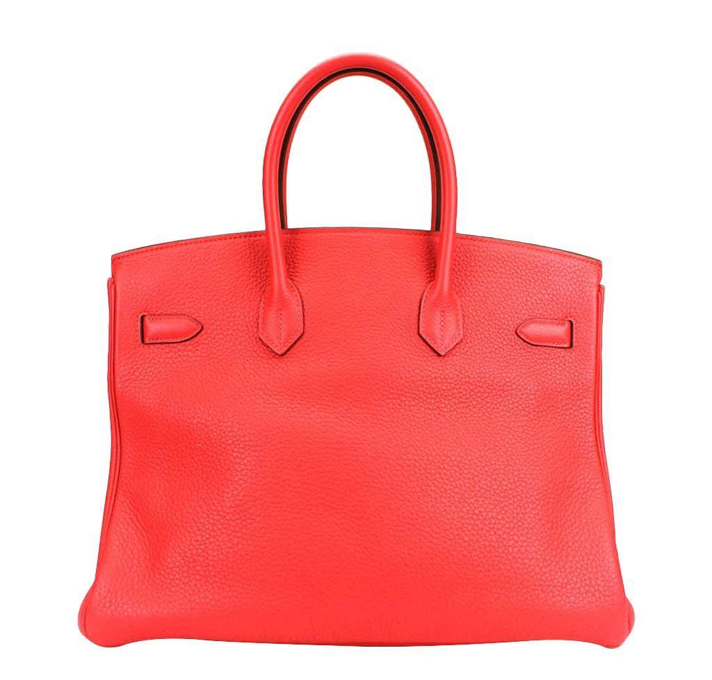 HermÃƒÆ’Ã‚Â¨s Birkin 35 Rose Jaipur Bag PHW