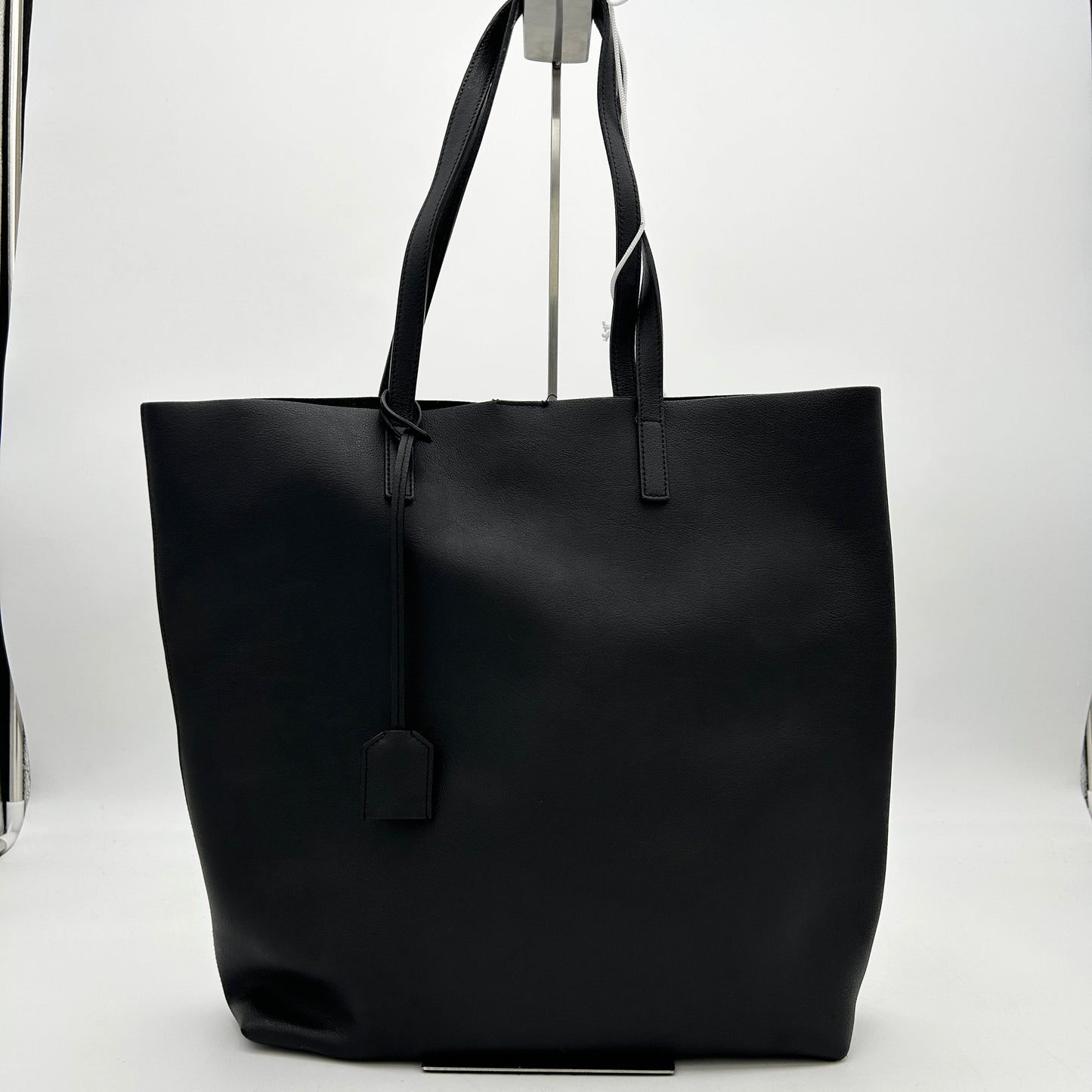 SAINT LAURENT Calfskin North-South Shopping Tote Black LA31604