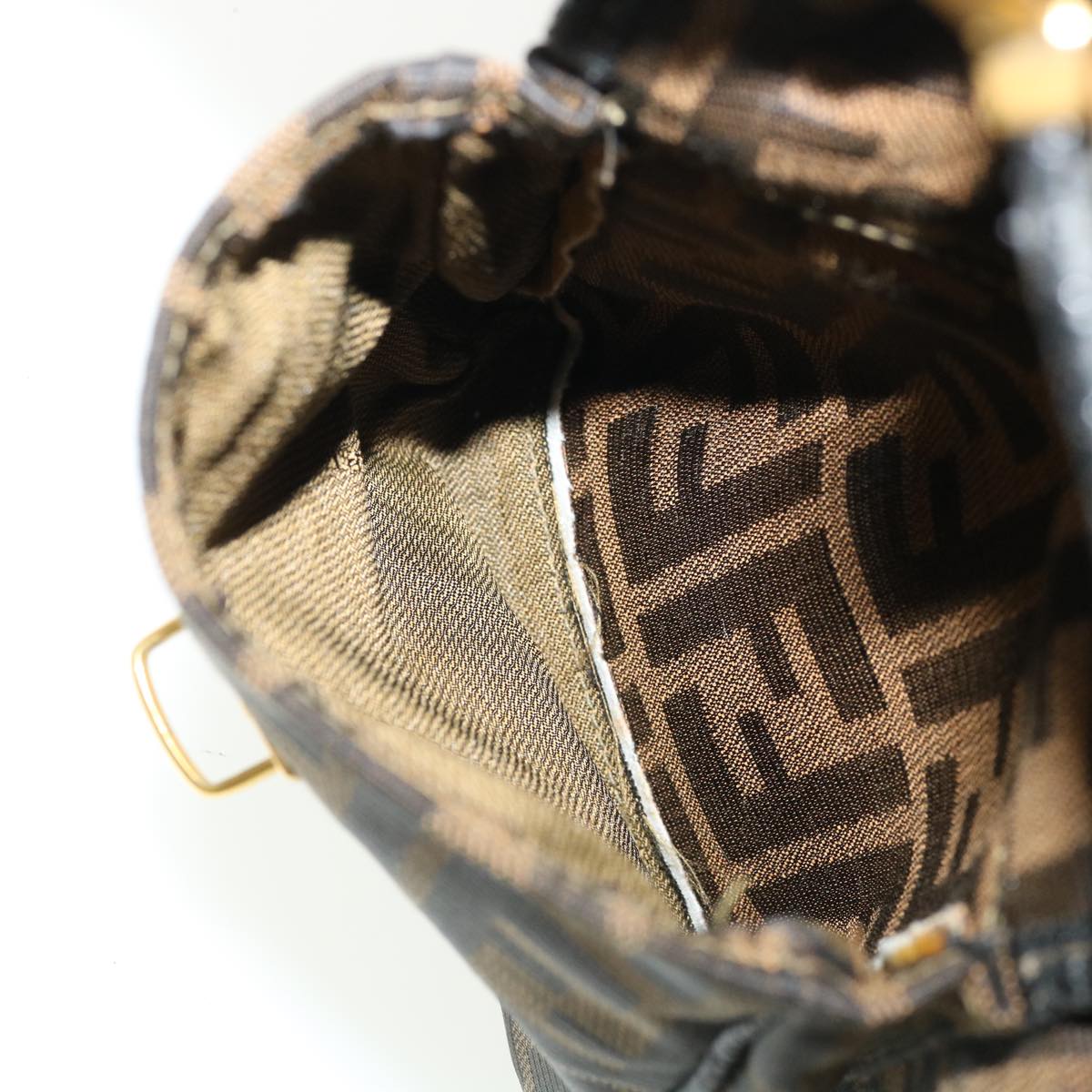 FENDI Zucca Canvas Backpack Brown 32905