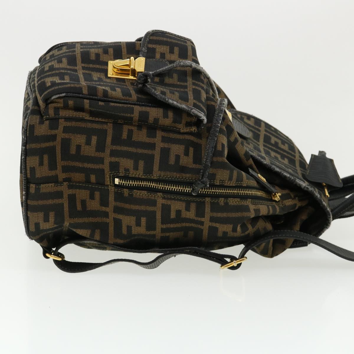 FENDI Zucca Canvas Backpack Brown 32905