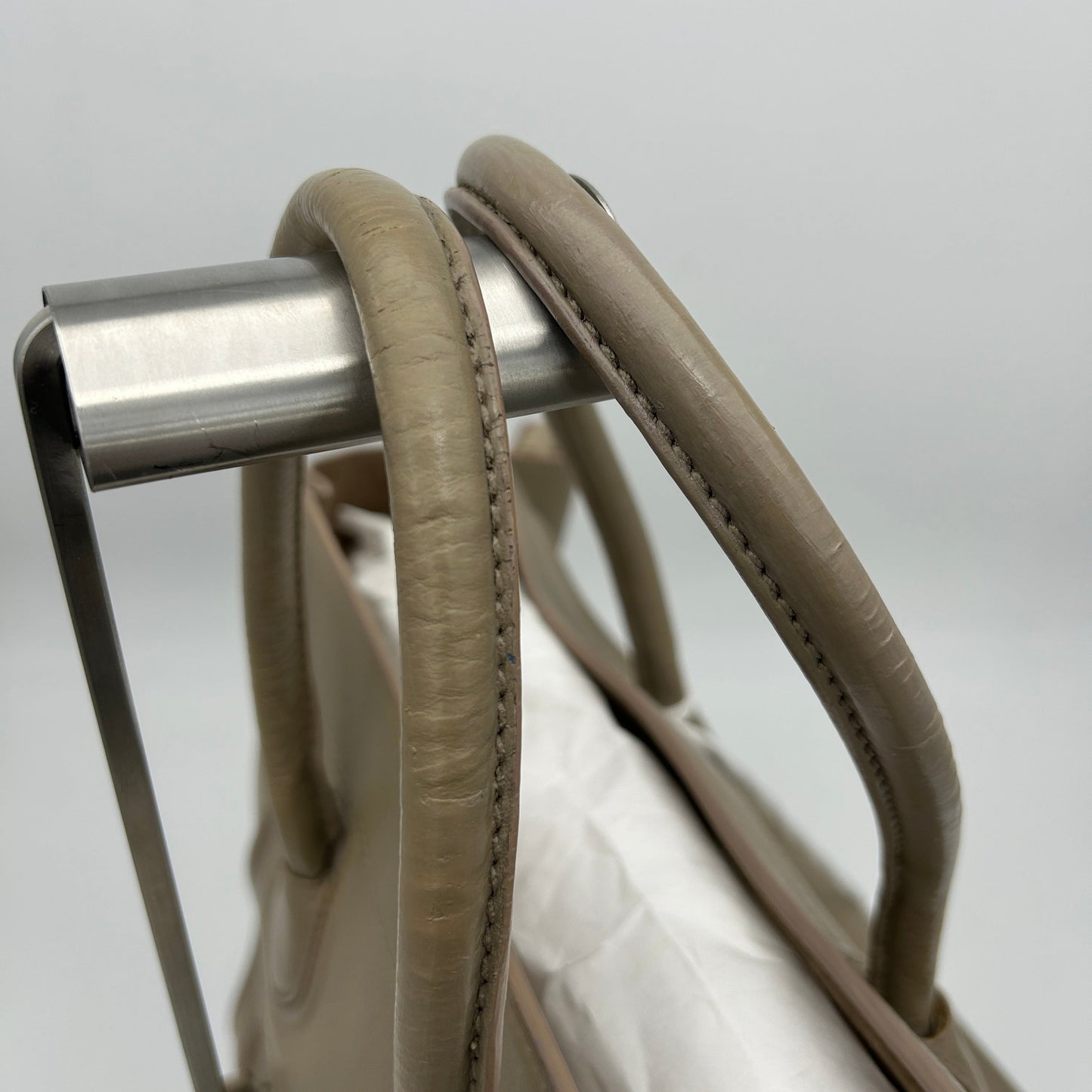 Celine Phantom Luggage Olive Leather Handbag Medium