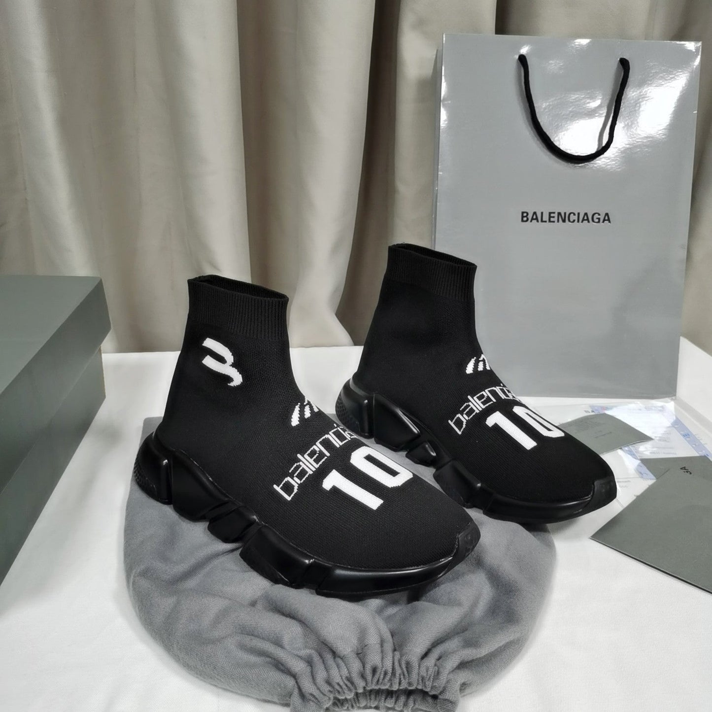 GLM - Bla Speed Recycled Knit Sneakers Black
