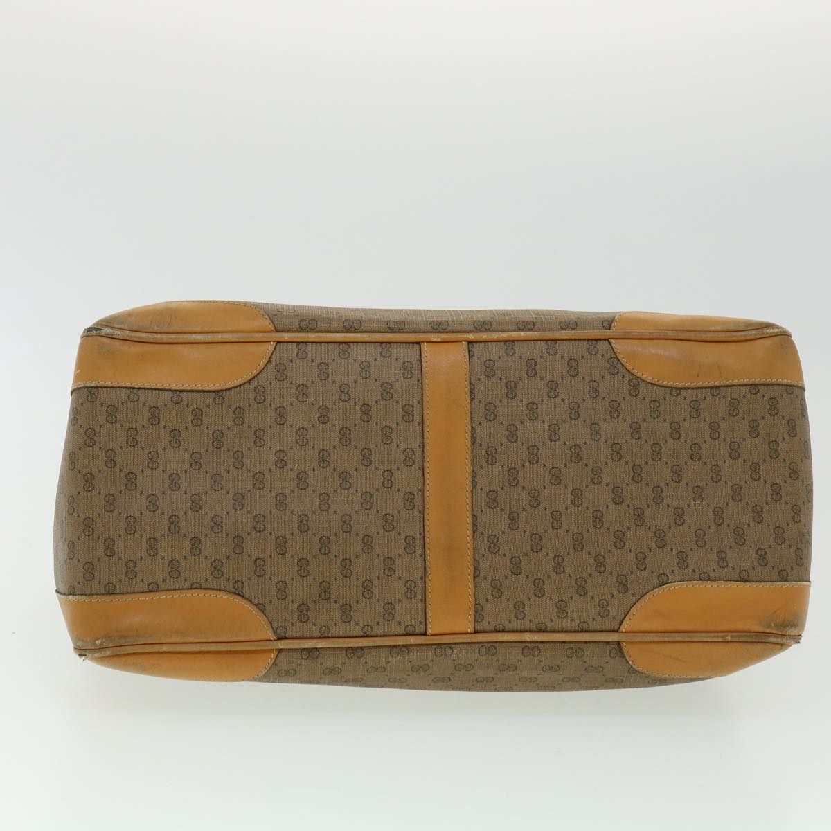 GUCCI Micro GG Canvas Hand Bag PVC Leather Beige 33212