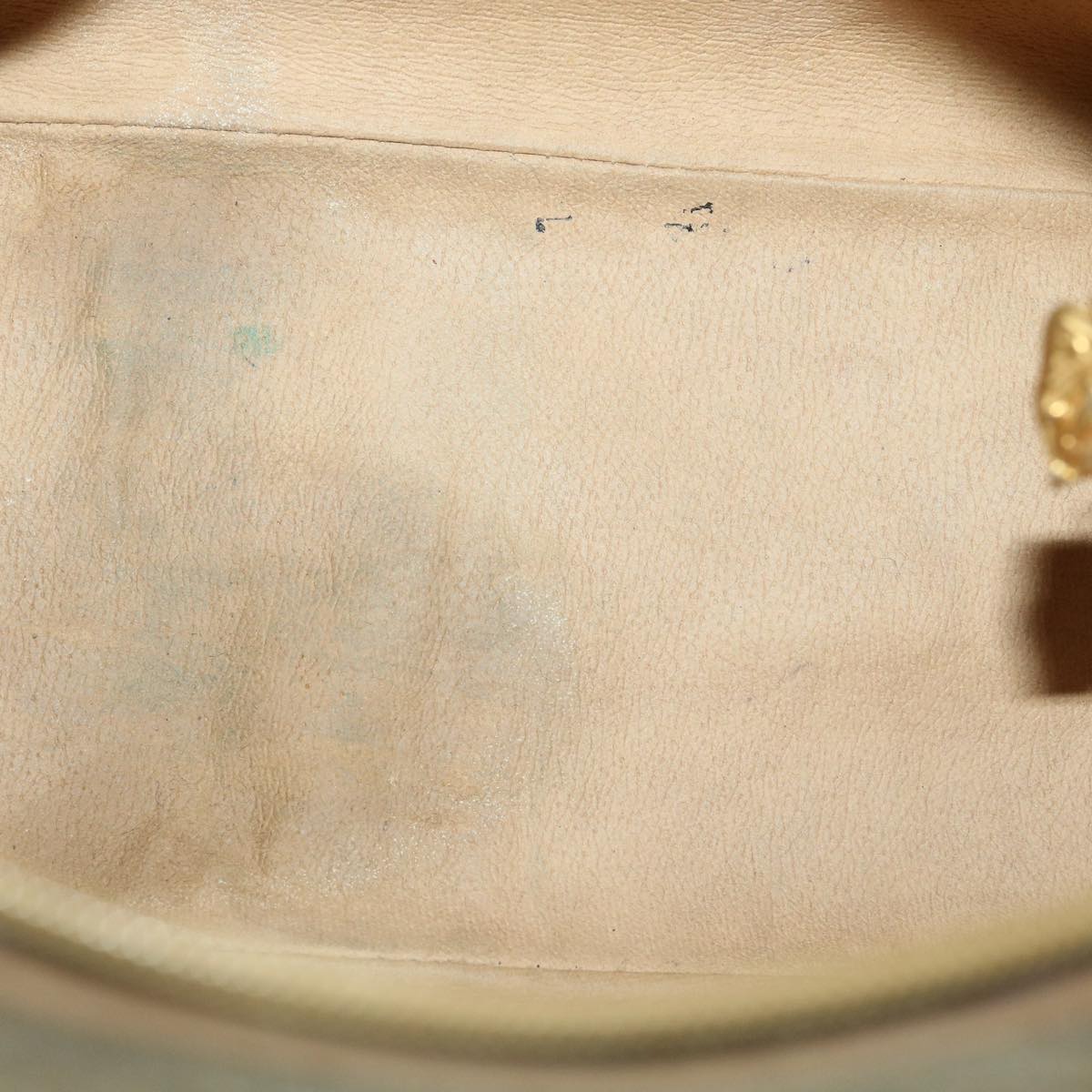 GUCCI Micro GG Canvas Hand Bag PVC Leather Beige 33212