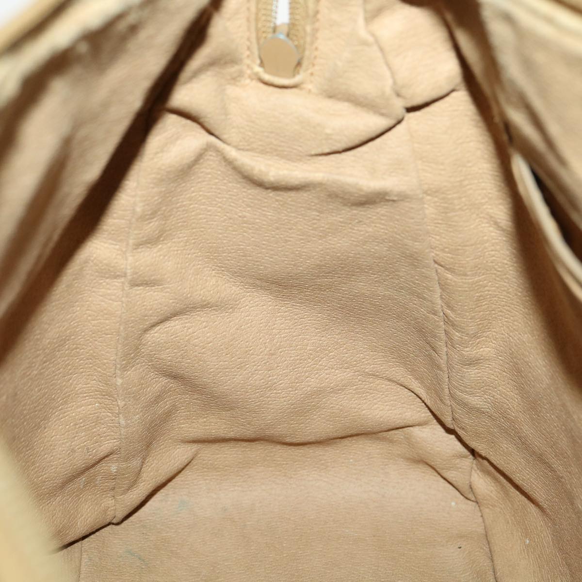 GUCCI Micro GG Canvas Hand Bag PVC Leather Beige 33212