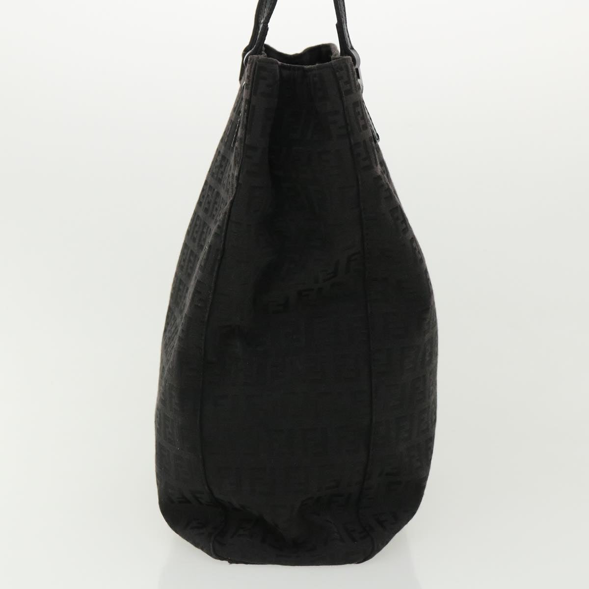 FENDI Zucchino Canvas Hand Bag Black 33232