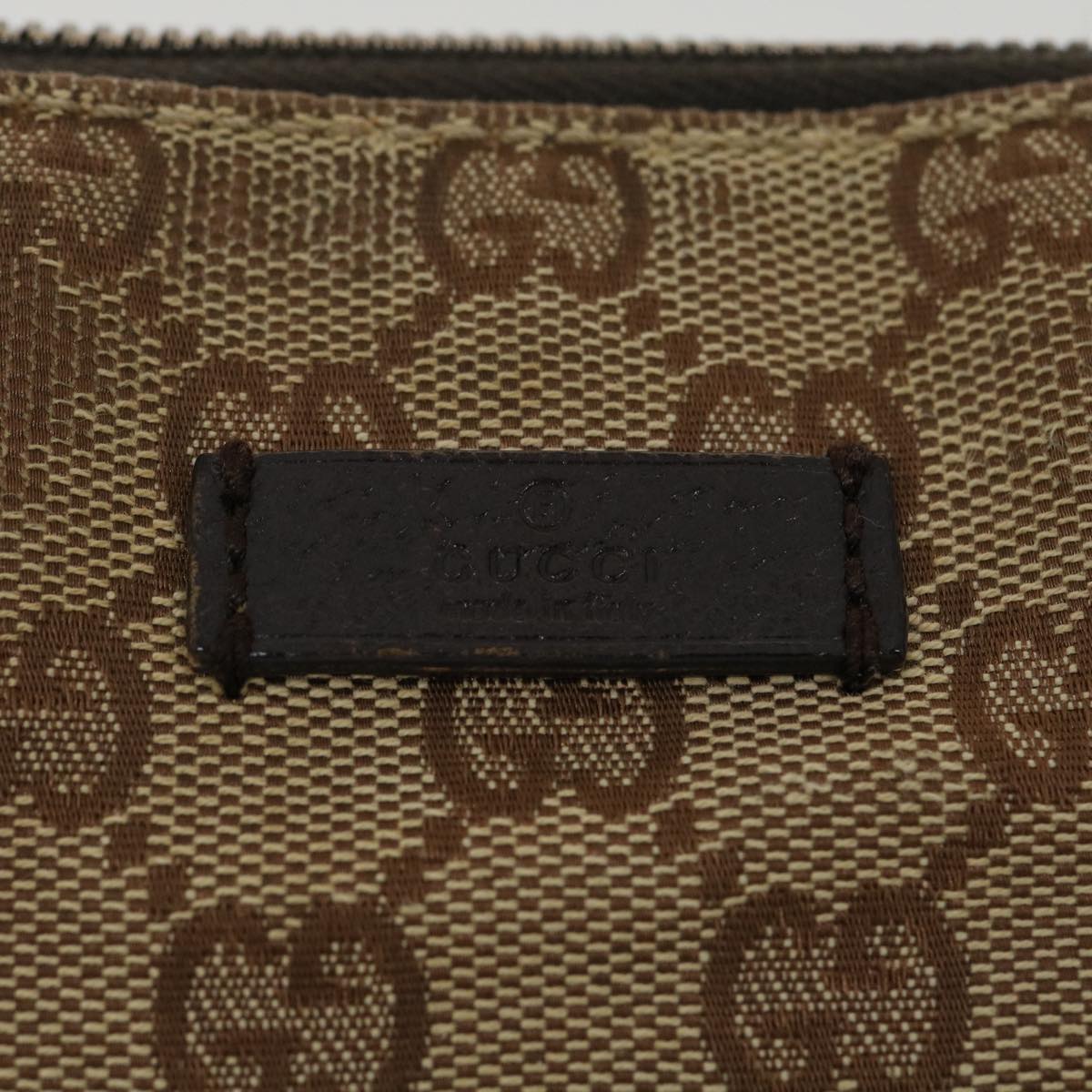 GUCCI GG Canvas Shoulder Bag Brown 114273 33264